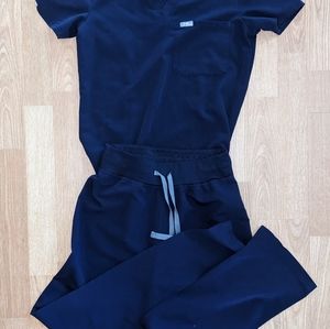 Figs scrub set, navy blue